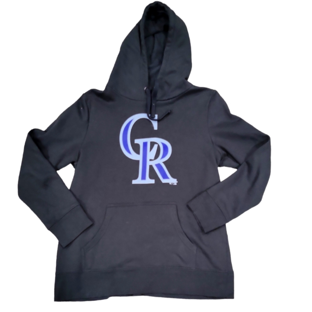 Fanatics Colorado Rockies Black Hoodie Size Large